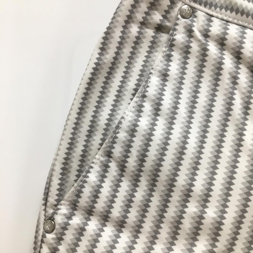 セントアンドリュース パンツ 白×グレーストライプ風 ストレッチ