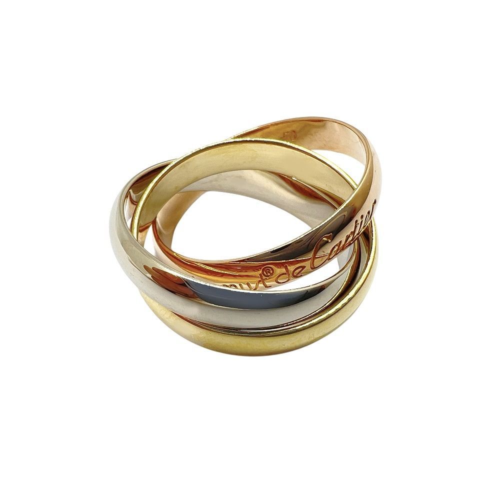 Cartier カルティエ トリニティ リング スリーカラー K18YG K18WG 