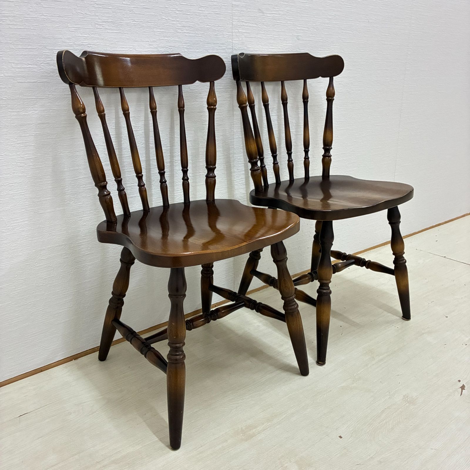 飛騨産業】キツツキ ダイニングチェア 椅子 2脚セット ウィンザー