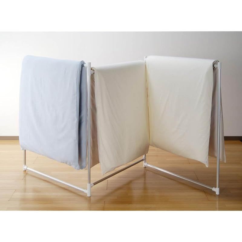 オークス 日本製 アルミ 折りたたみ ふとん干し 幅1150x高さ1270mmx3面 0