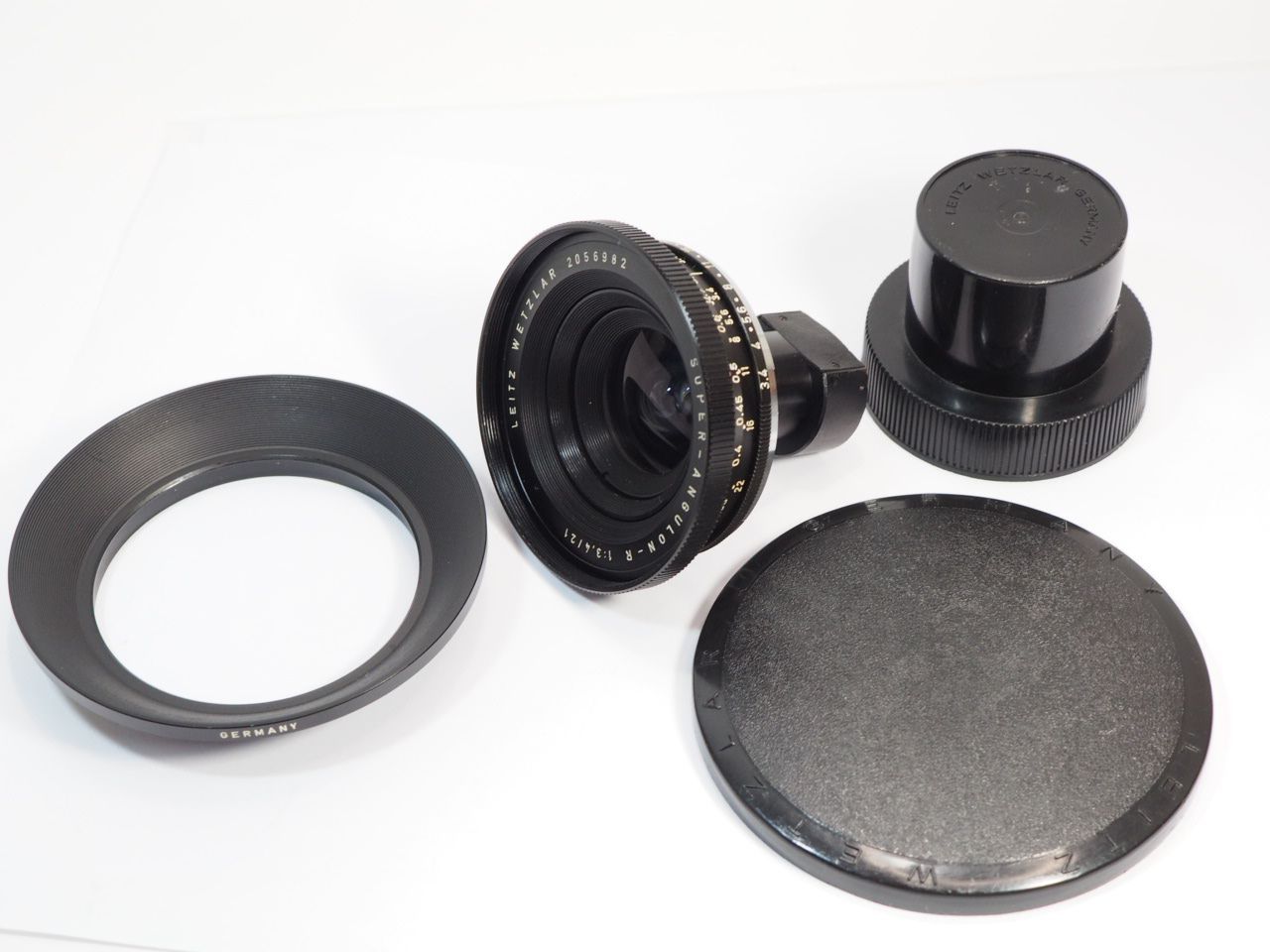 送料無料 【 現状 保証なし 】LEITZ SUPER-ANGULON-R 21mm F3.4 レンズ 12511E VIII フード付き ライカ [管LE7548] 【 カメラの多成堂 】 57,090円