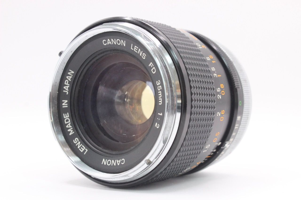 ☆希少品☆ キヤノン CANON FD 35mm F2 Oマーク 凹レンズ #6182@b