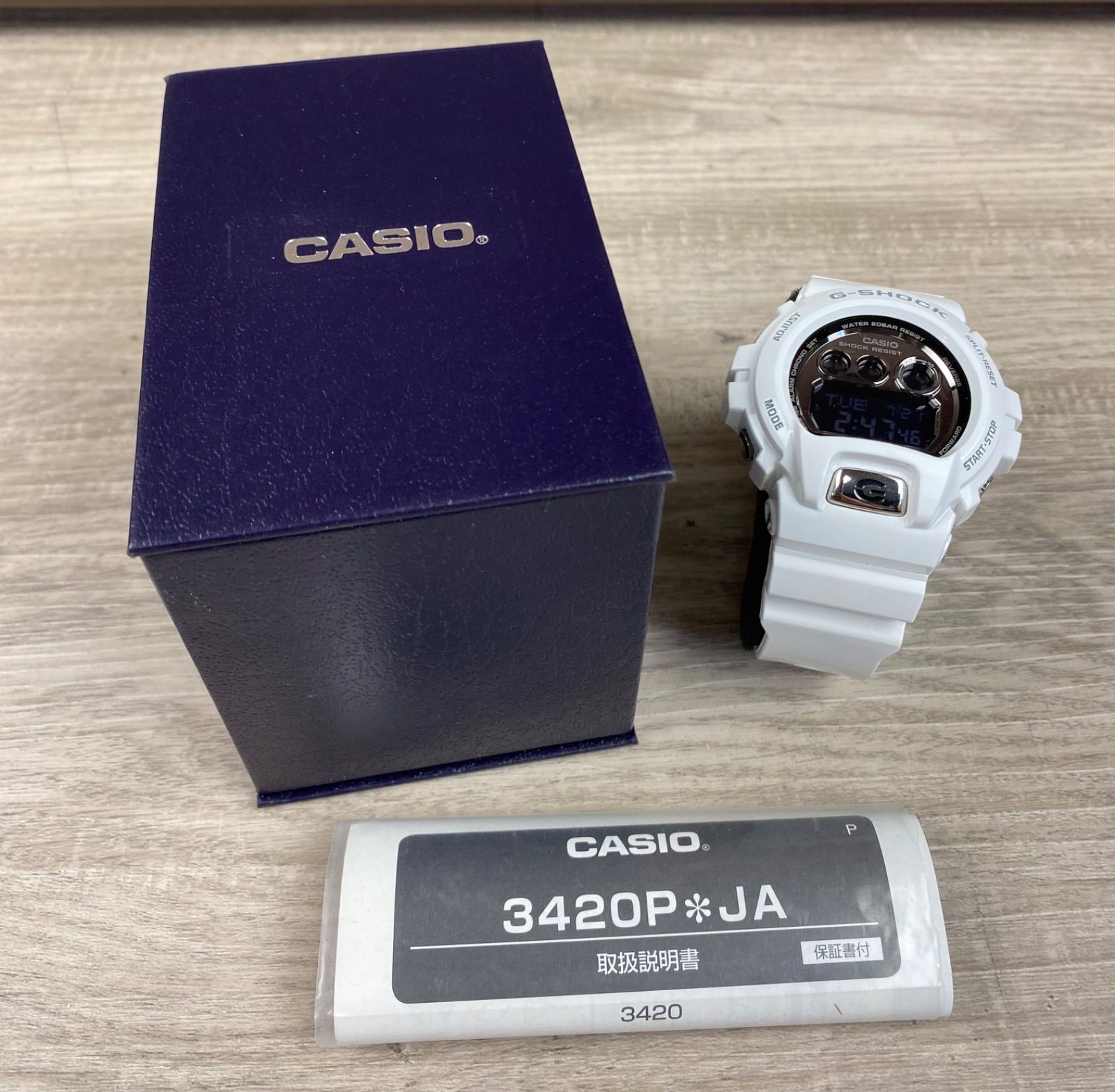 【CASIO】G-SHOCK　デジタル腕時計　GD-X6900FB　3420P＊JA　ホワイト　26WK1149