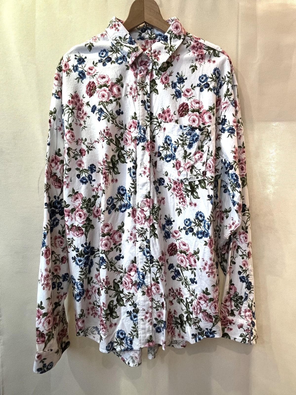 ▽Supreme シュプリーム Floral Flannnel Shirt フローラルフランネル
