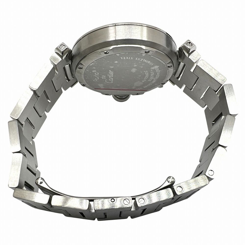 Cartier カルティエ パシャC ビッグデイト W31055M7 SS ホワイト