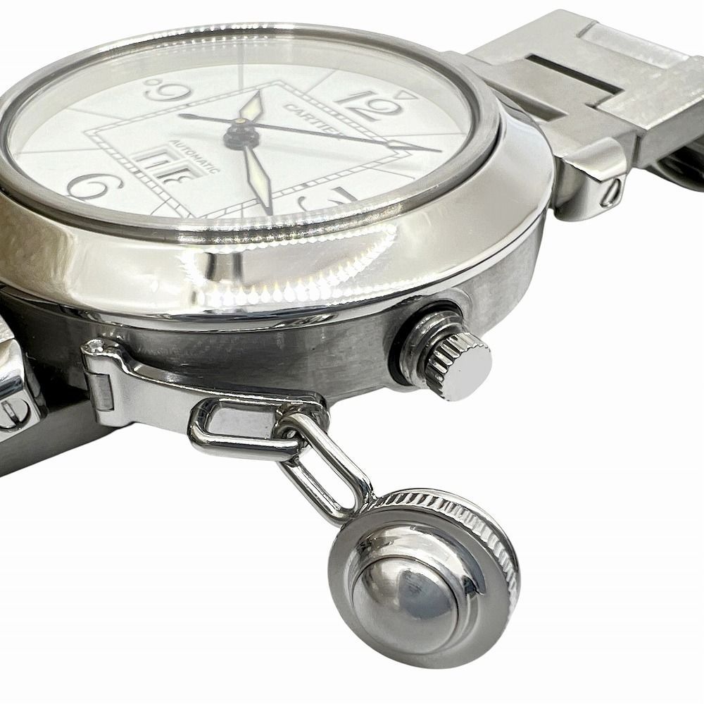 Cartier カルティエ パシャC ビッグデイト W31055M7 SS ホワイト