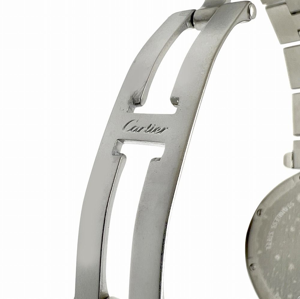 Cartier カルティエ パシャC ビッグデイト W31055M7 SS ホワイト