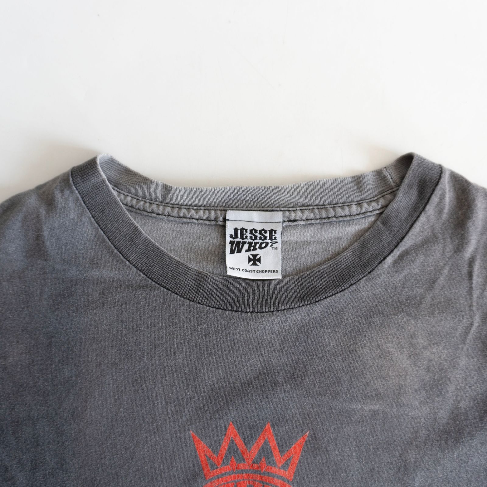 希少】West Coast Choppers【アイアンクロス フレイム スカル】Tシャツ