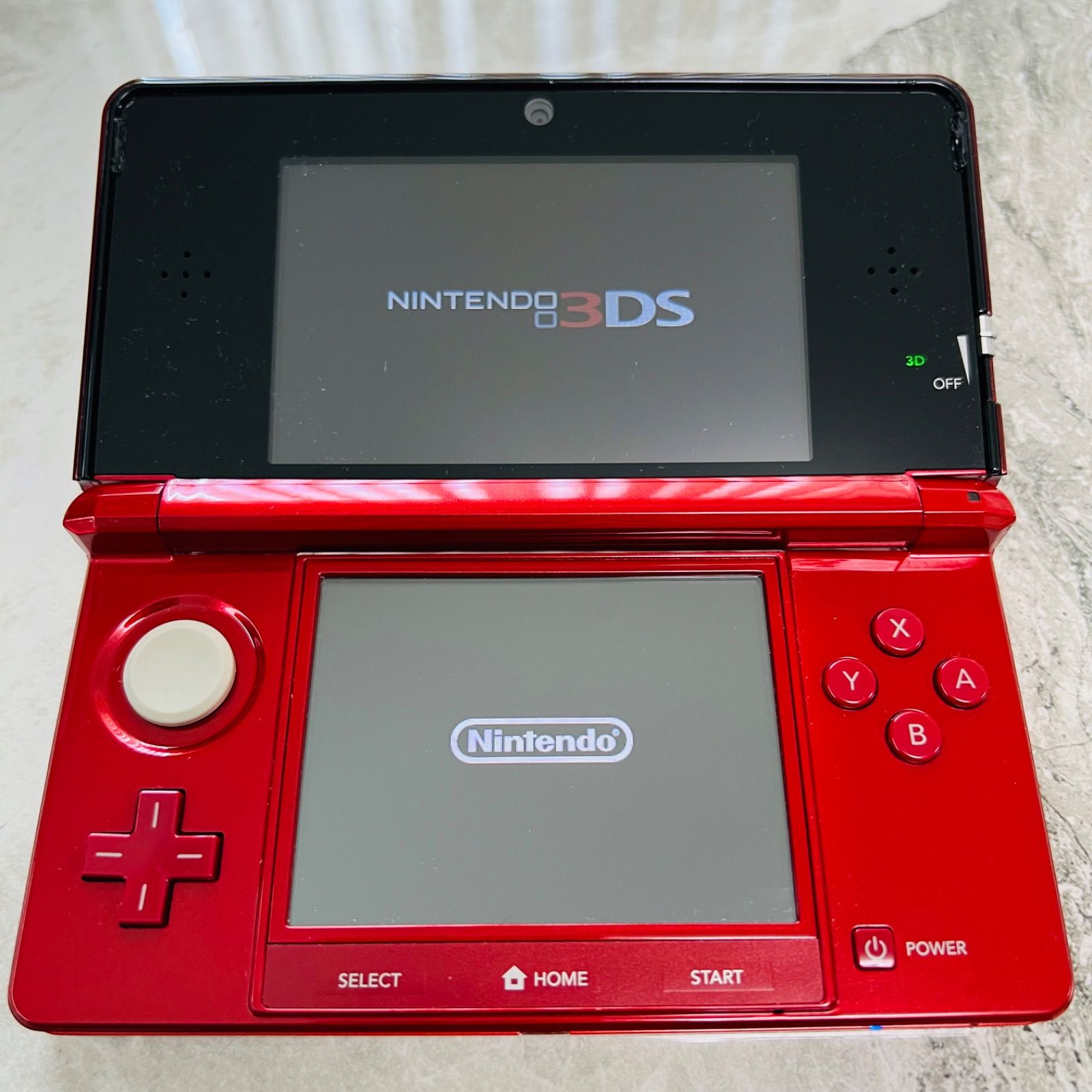 【完動品】NINTENDO 3DS フレアレッド