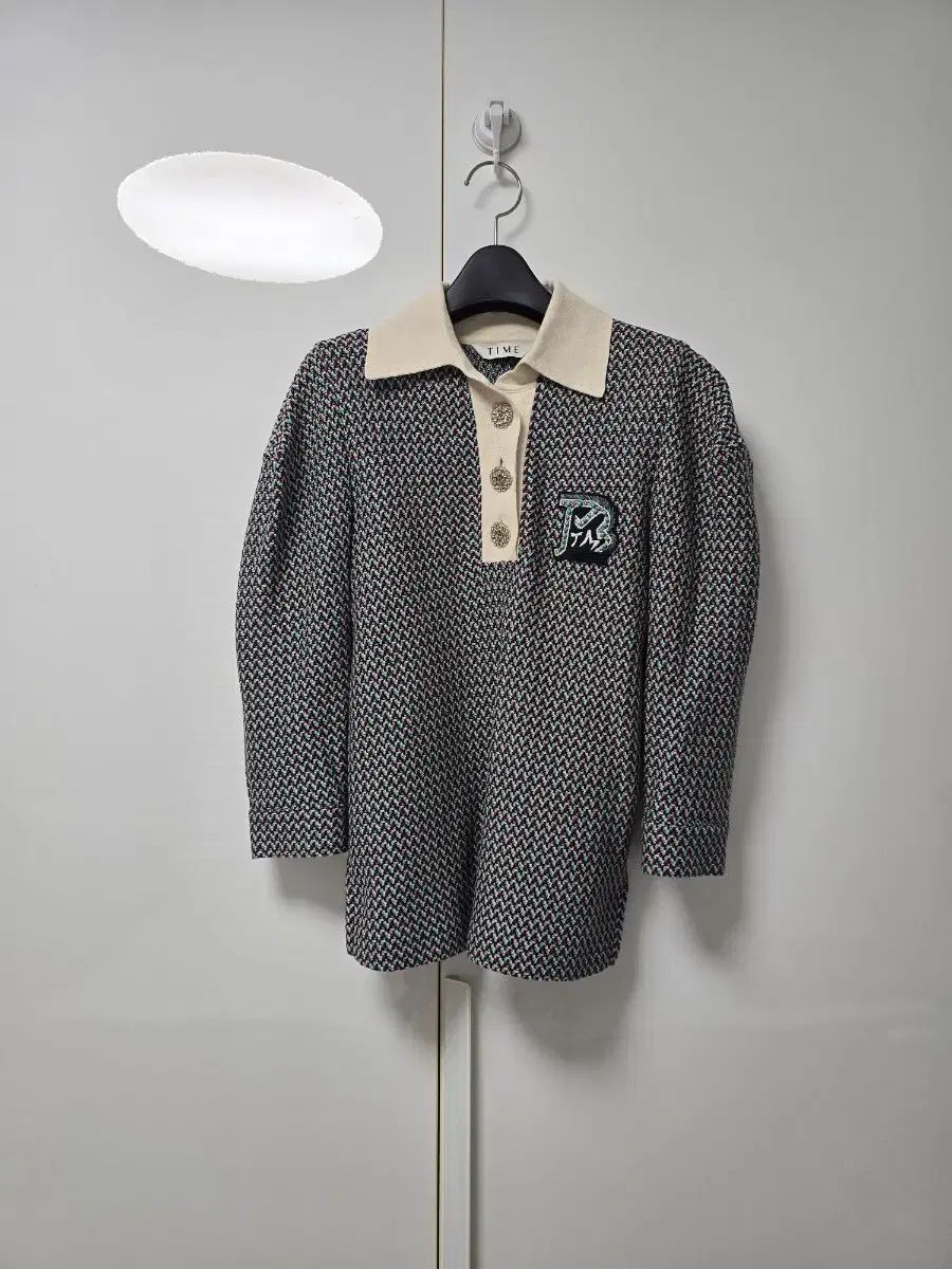 タイム TIME ジュエリーボタン 7 8分 Tシャツ (ハンサム LANVIN マイン)