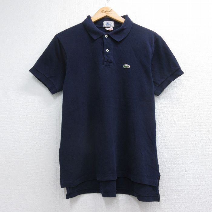 L/古着 ラコステ LACOSTE IZOD 半袖 ブランド ポロ シャツ メンズ 80
