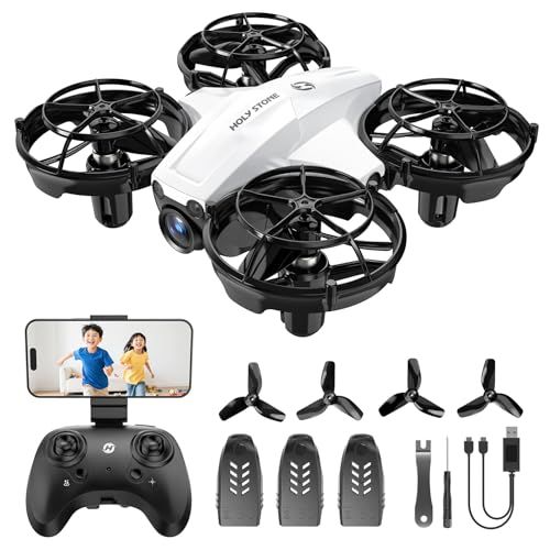ドローン カメラ付き 100g未満 免許不要 Holy Stone 小型ドローン 1080P FPV 収納ケース付き 室内 屋外 初心者向け 光流センサー 軌跡飛行 カメラ角度調整 男の子 プレゼント 技適認証済 HS210アップグレード版 a0f778d5