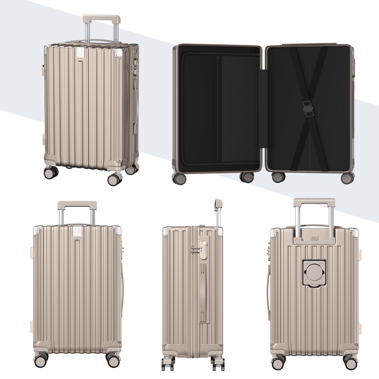 SupTrip] スーツケース 機内持ち込み 多機能 キャリーケース 大型 超