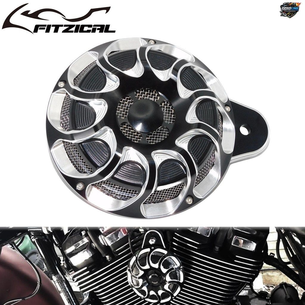 ハーレーツーリング、ロードキング、ストリート、ロードグライド（1991～2017年）、スポーツスターXL（2007～2018年）用アルミ製ホーンスピ