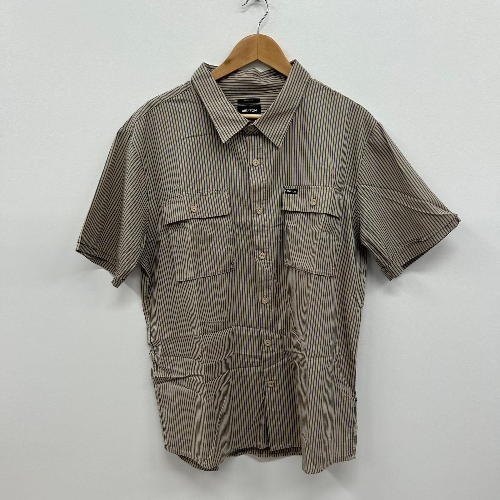 BRIXTON ブリクストン ブルゾン（その他） S ベージュ 【古着】【中古】【送料無料】 イオン広店】 中古 BRIXTON | ブリクストン 半袖シャツ サイズ：XL