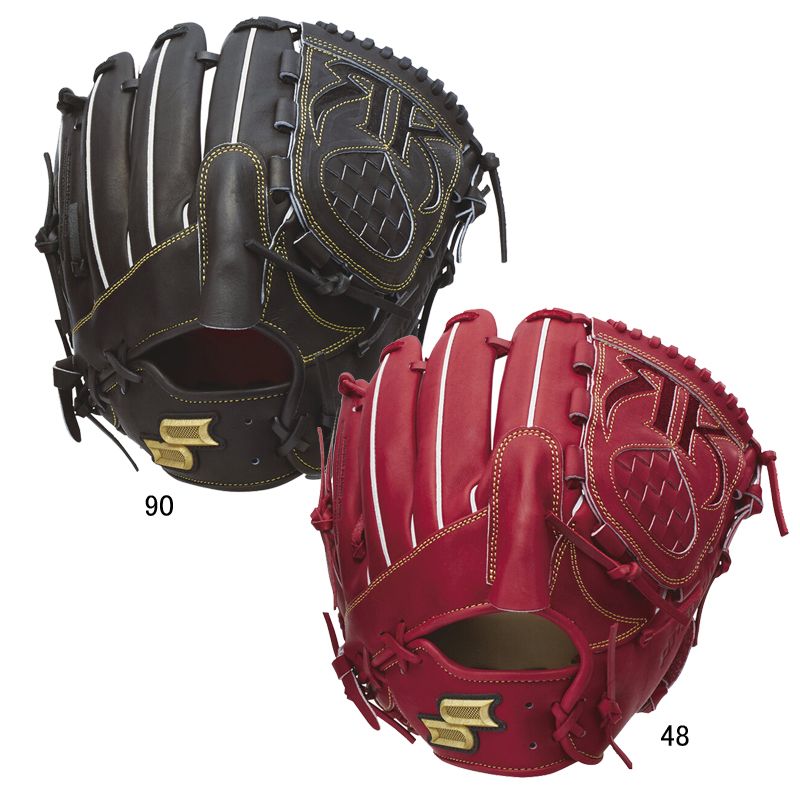 エスエスケイ SSK Proedge 硬式プロエッジ 投手用 グラブ袋付 野球 硬式 グラブ グローブ ピッチャー 24AW(PEK71524F2)、48レディッシュブラウン