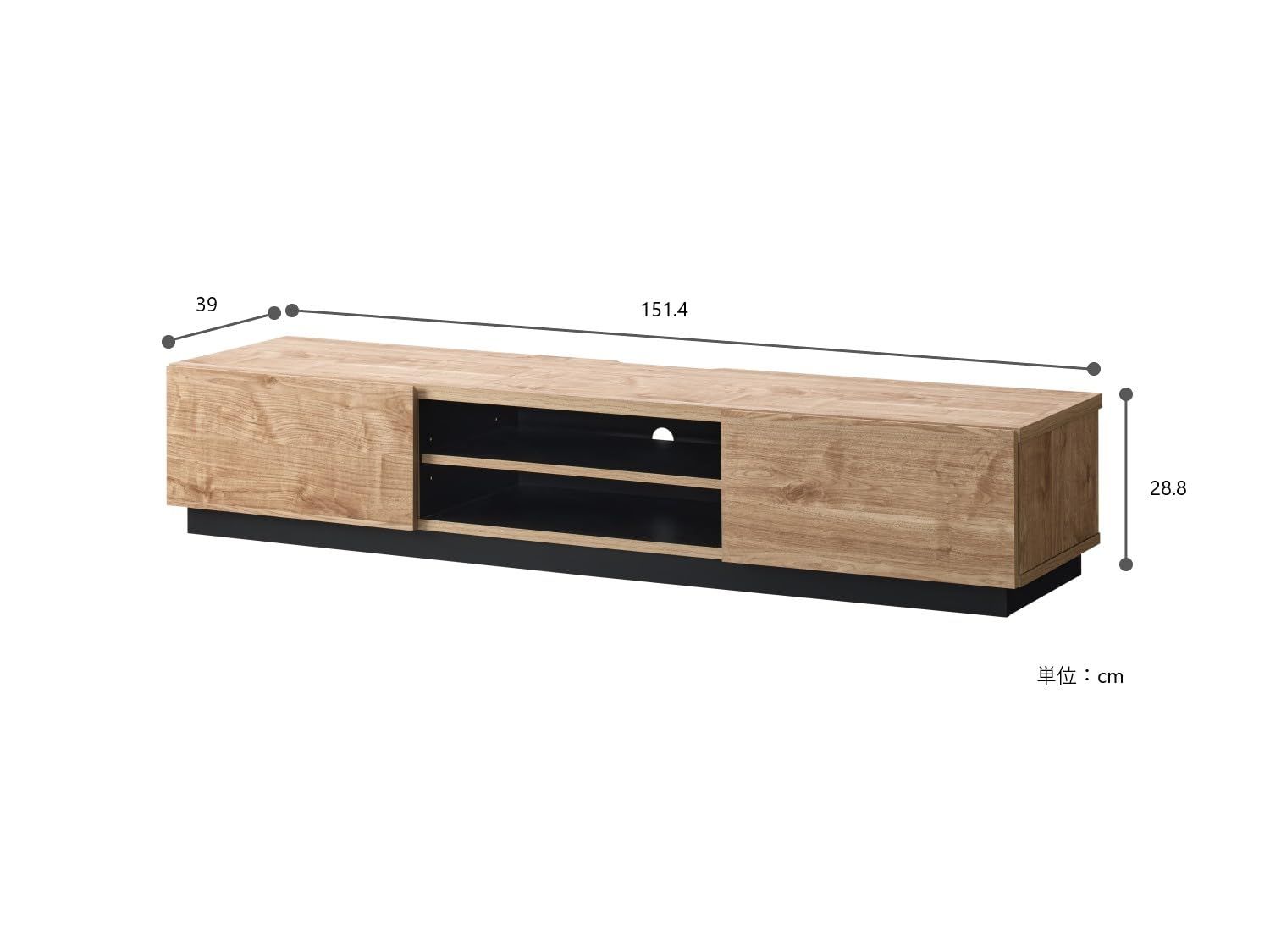 朝日木材加工(Asahiwood) テレビ台 Liora 65型対応 ナチュラル 幅151.4×奥行39×高さ28.8cm リオラ ローボード 低床 引出収納 巾木よけ 木製 TV台LIA-3015AV-NA 0 朝日木材加工(Asahiwood) テレビ台 Liora 65型対応 ナチュラル 幅151.4×奥行39×高さ28.8cm リオラ ローボード 低床 引出収納 巾木よけ 木製 TV台LIA-3015AV-NA 0