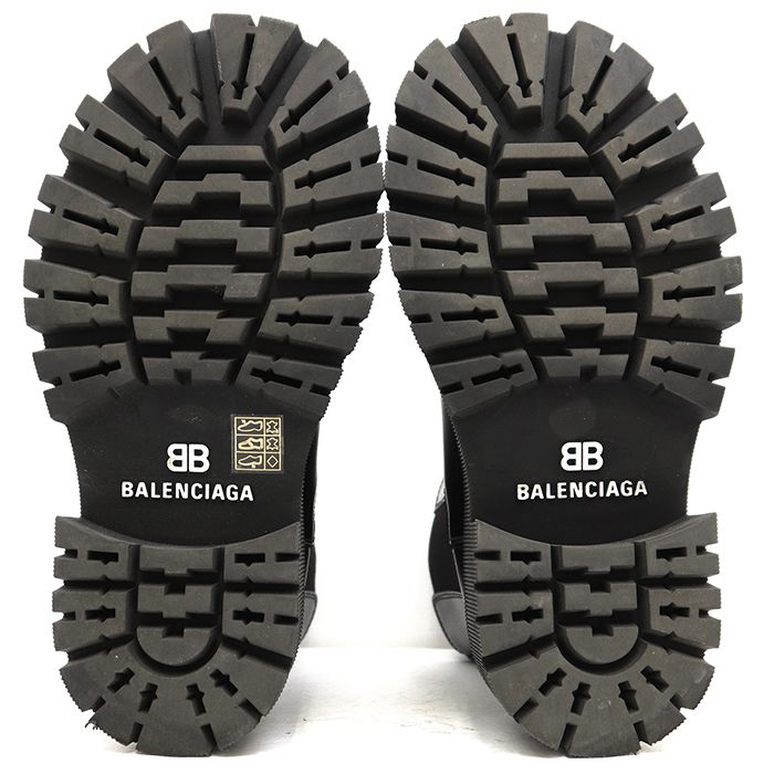 美品】BALENCIAGA バレンシアガ ブーツ TRACTOR トラクター レザー