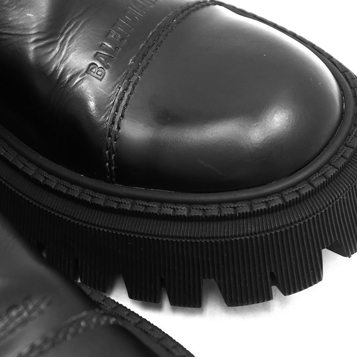 美品】BALENCIAGA バレンシアガ ブーツ TRACTOR トラクター レザー