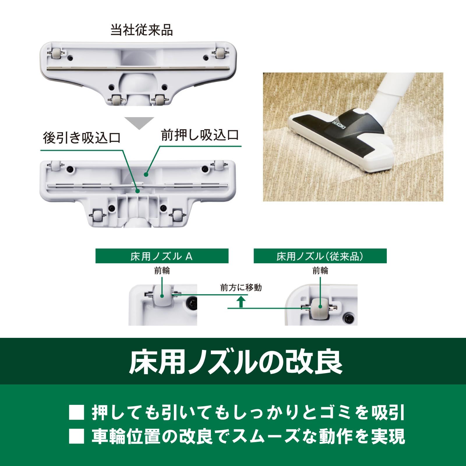 HiKOKI(ハイコーキ) 36V 2段サイクロン式 コードレス掃除機 R36DB(SC) ペールホワイト バッテリー・充電器別売り ハンディ スティック クリーナー 紙パック不要 軽量ハイパワー 強力吸引 R36DB(SC)(NN) 0｜詳細画像