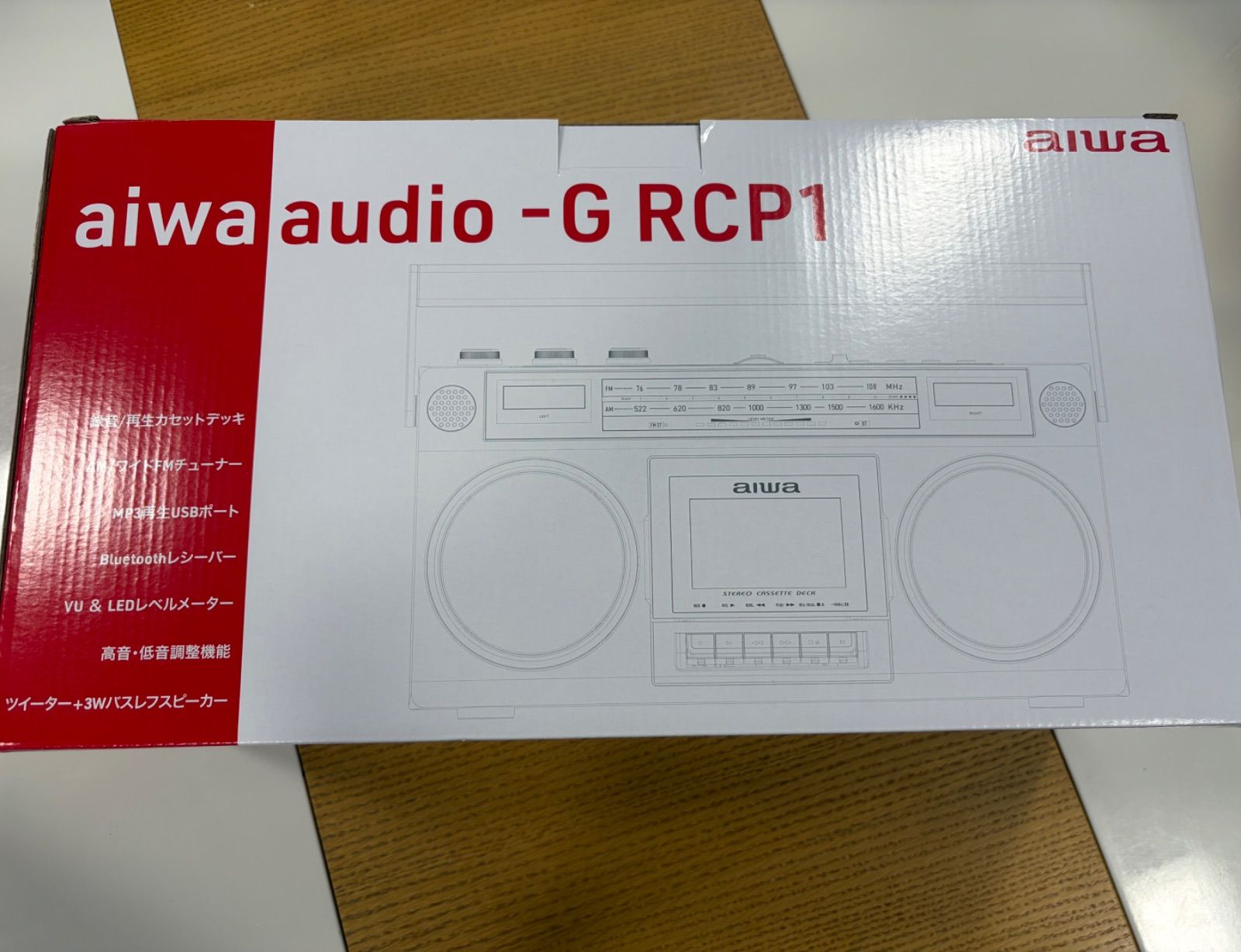 aiwa audio ラジカセ スピーカー Bluetooth対応