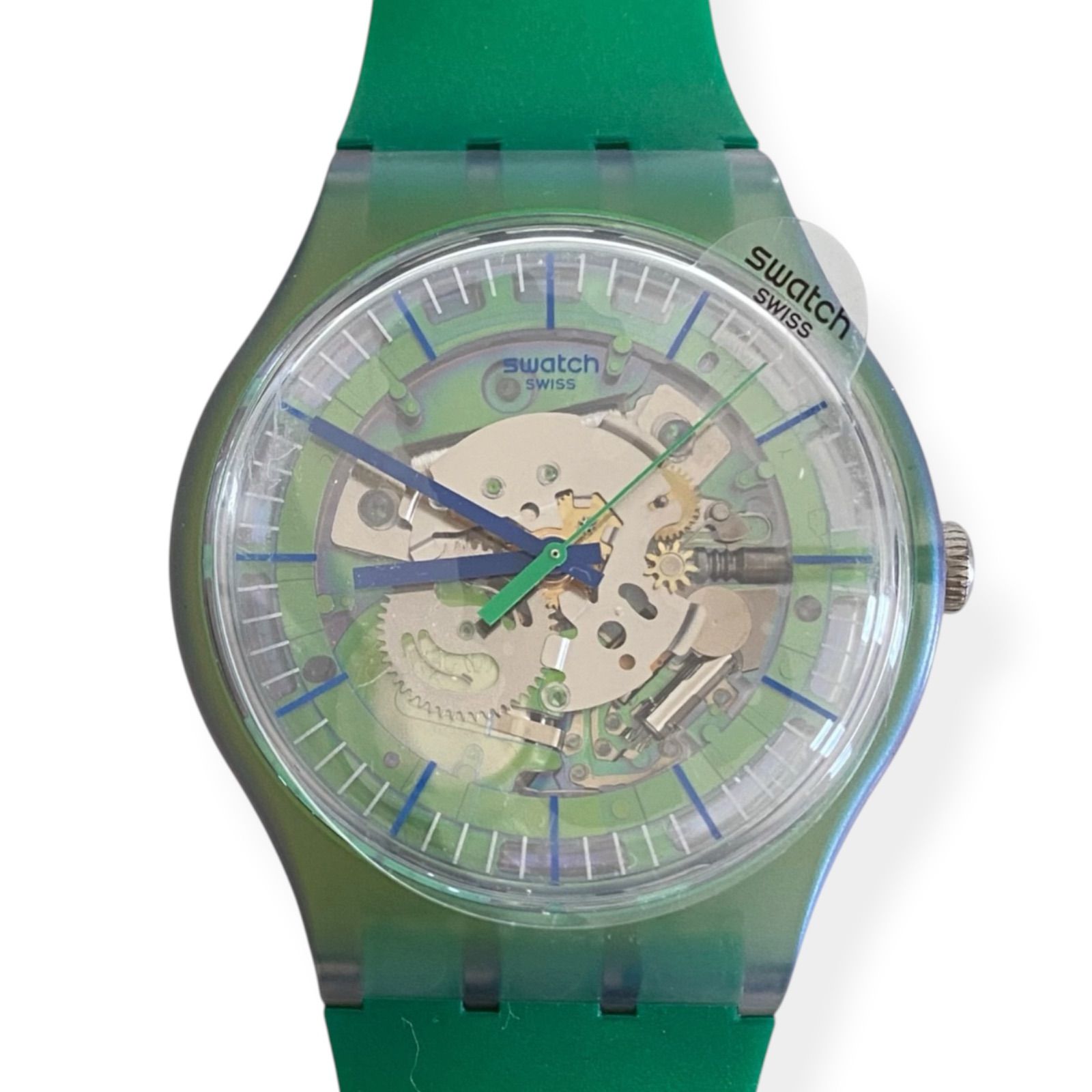 新品未使用 swatch スウォッチ グリーン メンズ レディース 時計 