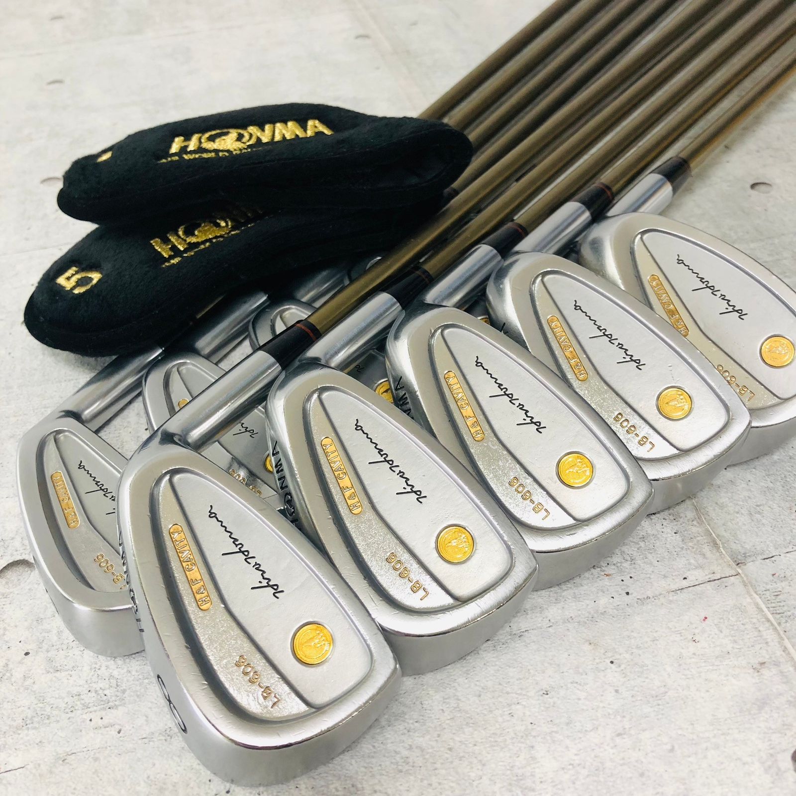 保証付】HONMA ホンマ LB-606 H&F CAVITY ハーフ＆フル キャビティ 星4