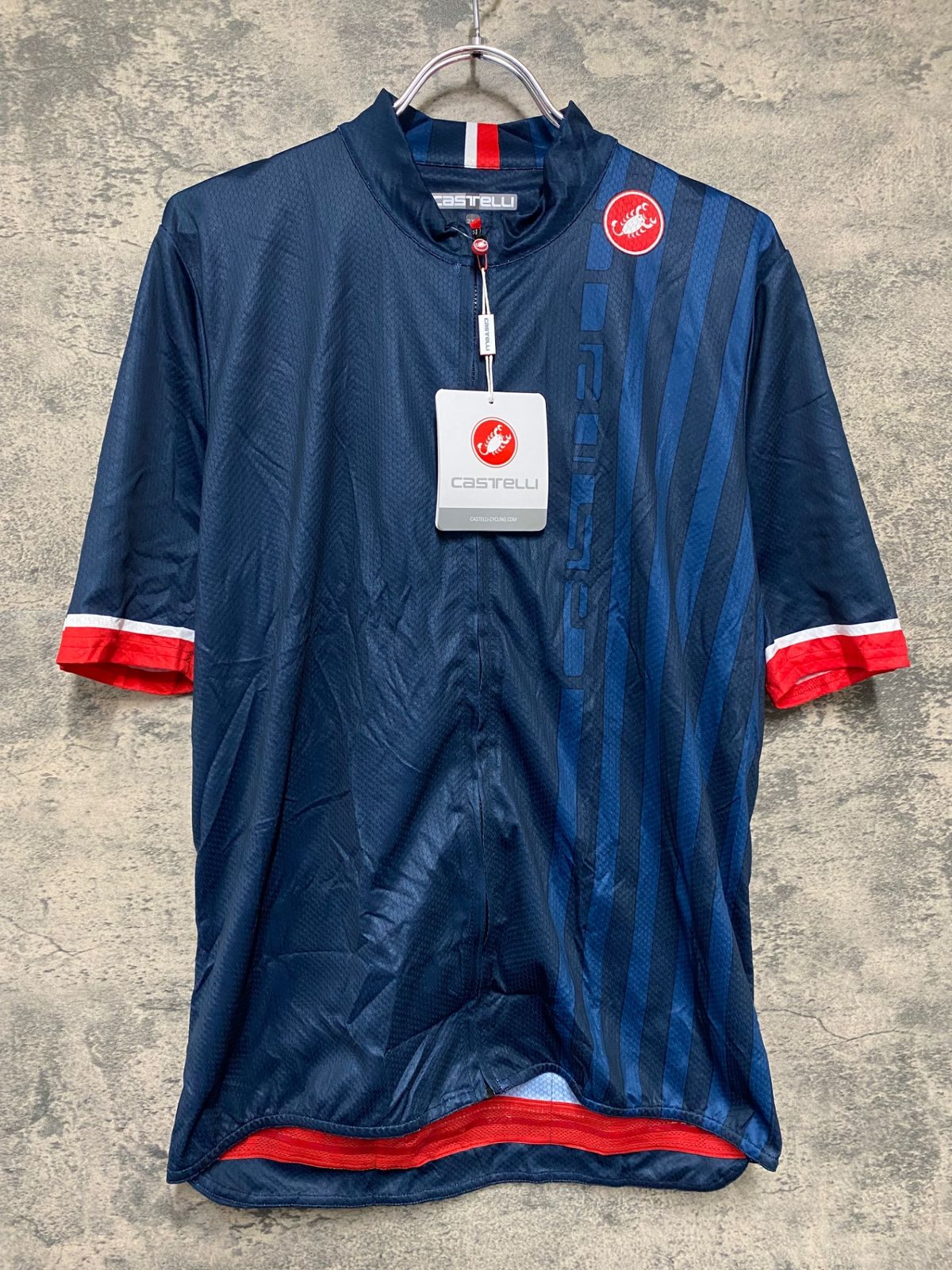 カステリ ビンテージサイクルジャージ ブルー半袖 M KK053 カステリ CASTELLI 半袖 サイクルジャージ 2XL 青 - メルカリ