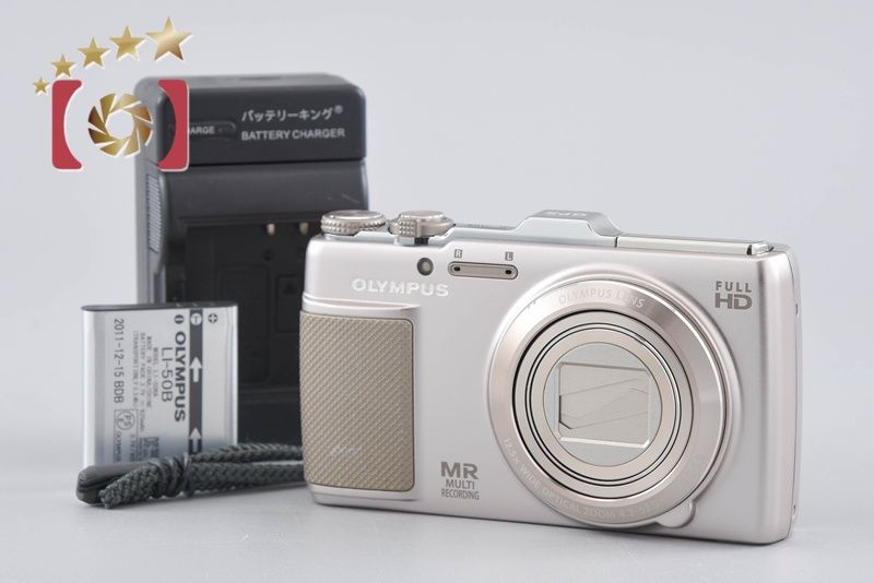 【中古】OLYMPUS オリンパス STYLUS SH-25MR ゴールド コンパクトデジタルカメラ