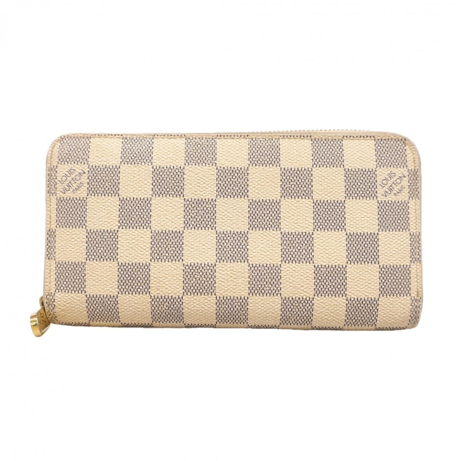 ルイ・ヴィトン(Louis Vuitton) ルイ・ヴィトン 長財布 ダミエ・アズール ジッピーウォレット N60019 ホワイトレディース