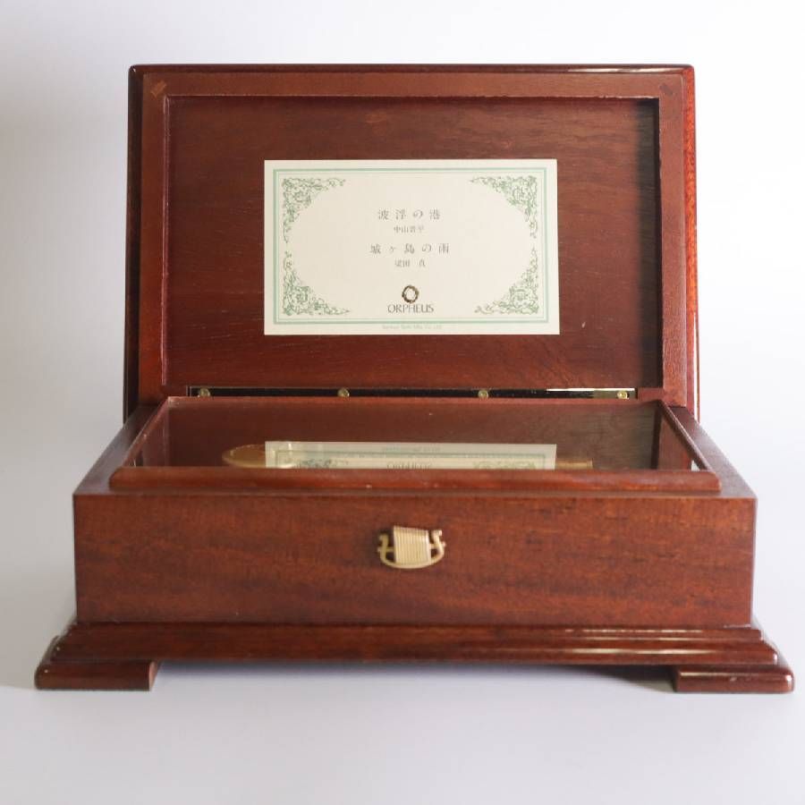 動作品】 Sankyo ORPHEUS オルゴール 50弁 シリンダーオルゴール 波浮