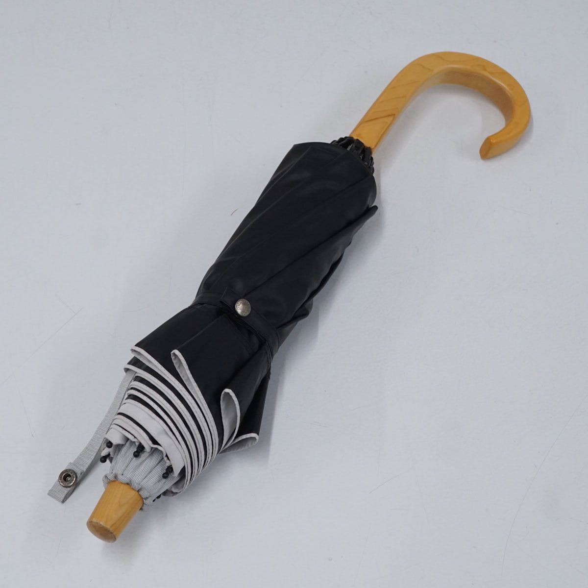 サンバリア100 完全遮光折日傘 USED品 2段折 コンビmoku ブルー UV 遮