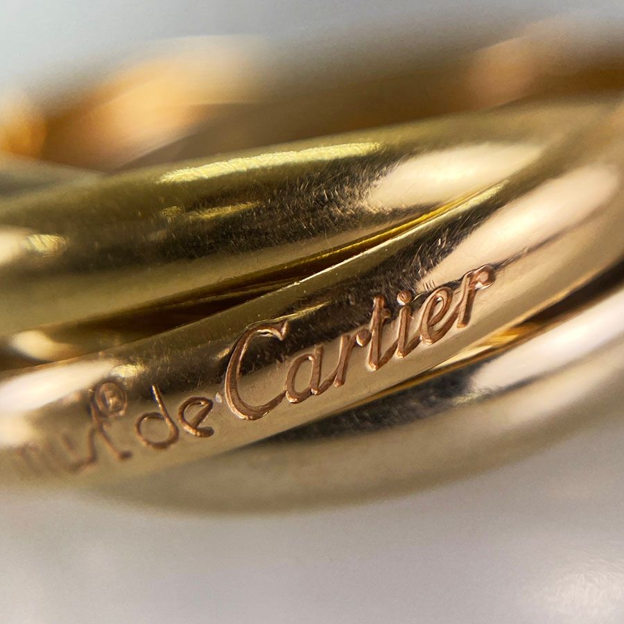カルティエ Cartier トリニティ K18YG 13号(53) リング sss【中古