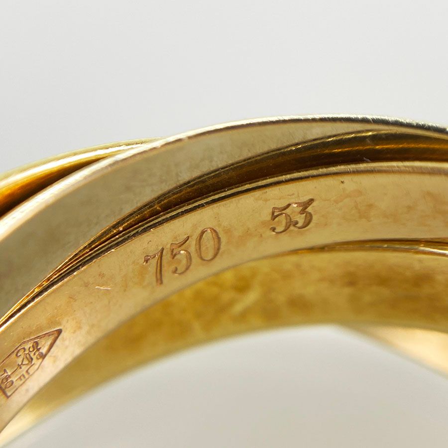 カルティエ Cartier トリニティ K18YG 13号(53) リング sss【中古