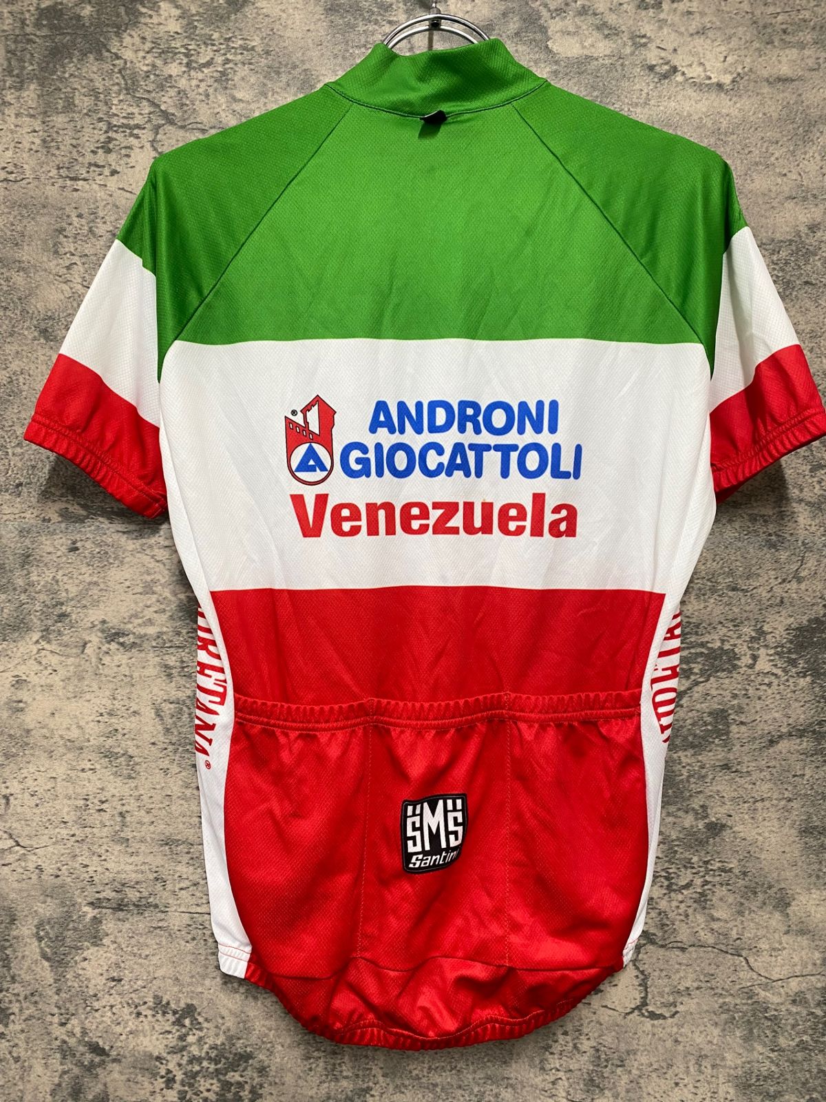371【新品】SANTINI　COLOMBIA 　半袖サイクルジャージ XL KJ967 サンティーニ SANTINI 半袖 サイクルジャージ イタリアカラー M