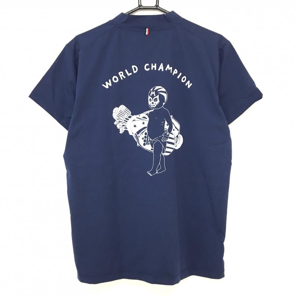 新品】ティーエムティークラシック 半袖ハイネックシャツ ネイビー