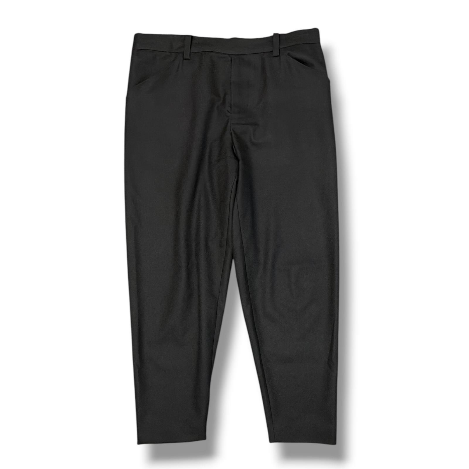 参考上代49500円 SUNSEA 20AW N.M Thickend W/耳 BEACH Pants ビーチパンツ スラックス サンシー 22A40 ブラック 2 （20105M） 参考上代49500円 SUNSEA 20AW N.M Thickend W/耳 BEACH Pants ビーチ