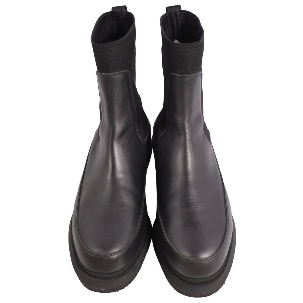 美品 サカイ Sacai ブーツ チェルシーブーツ サイドゴア カウハイド