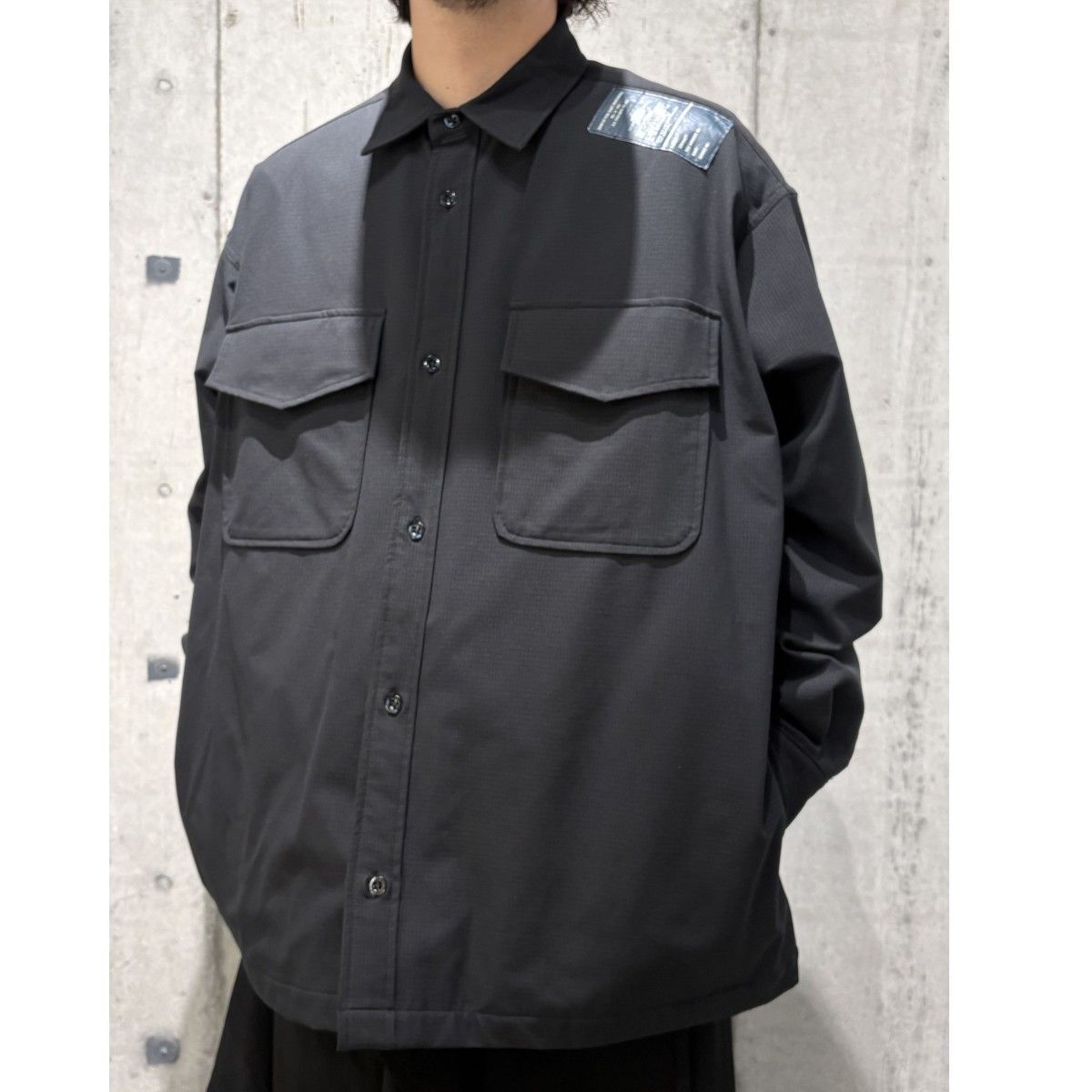 N．HOOLYWOOD 25AW L／S SHIRTS 撥水防シワウォッシャブルTECHテックストレッチリップストップミリタリーCPOシャツ 9252-SH01-006 pieces 8069000147513