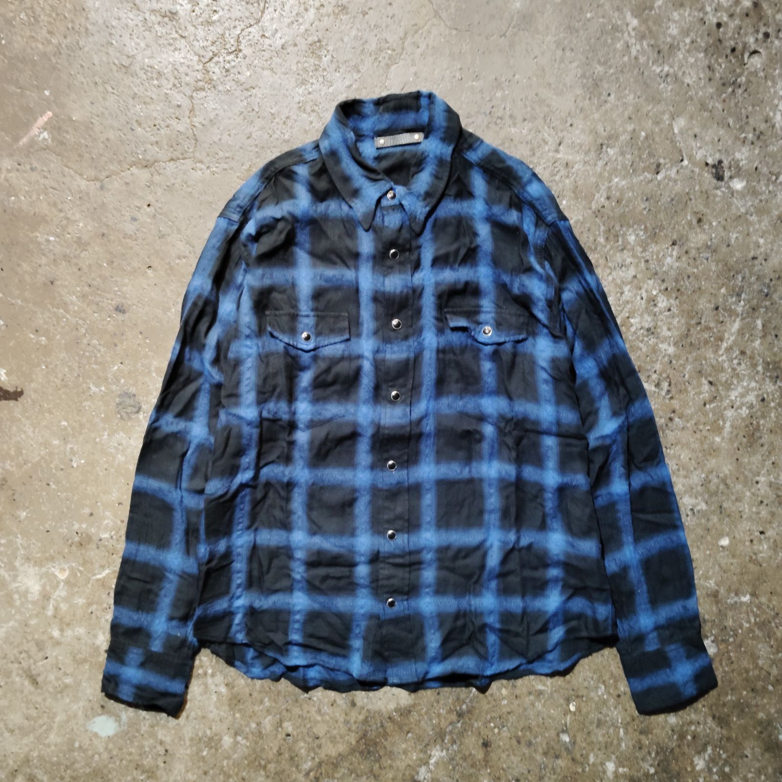 MINEDENIM R/W Neon Ombre Western SH - BPT 1 マインデニム レーヨン