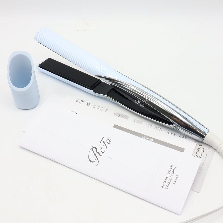 【美品】MTG ReFa BEAUTECH STRAIGHT IRON RE-BM-02A ホワイト ストレートアイロン リファビューテック 本体