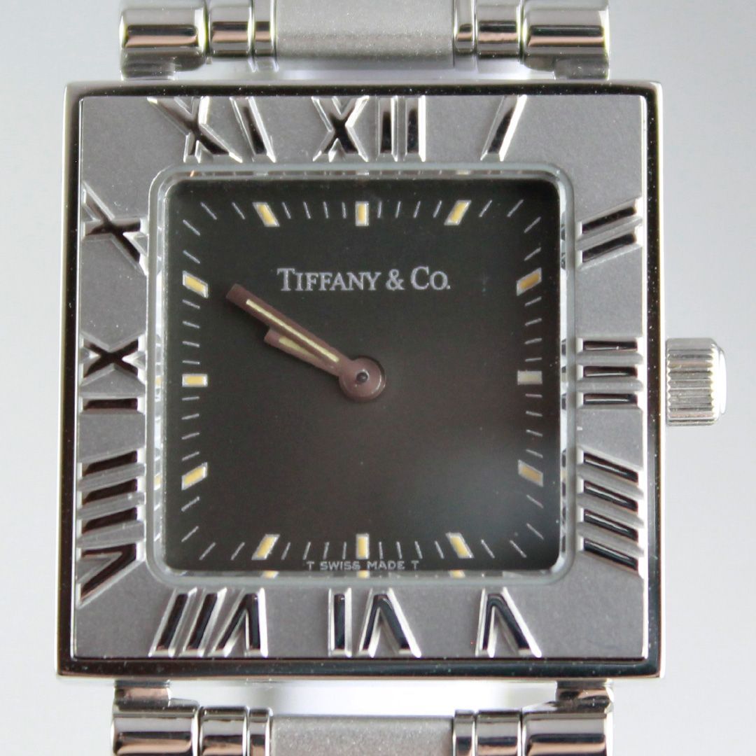TTS-181 TIFFANY&Co. ティファニー Atlas アトラス スクエア 腕時計