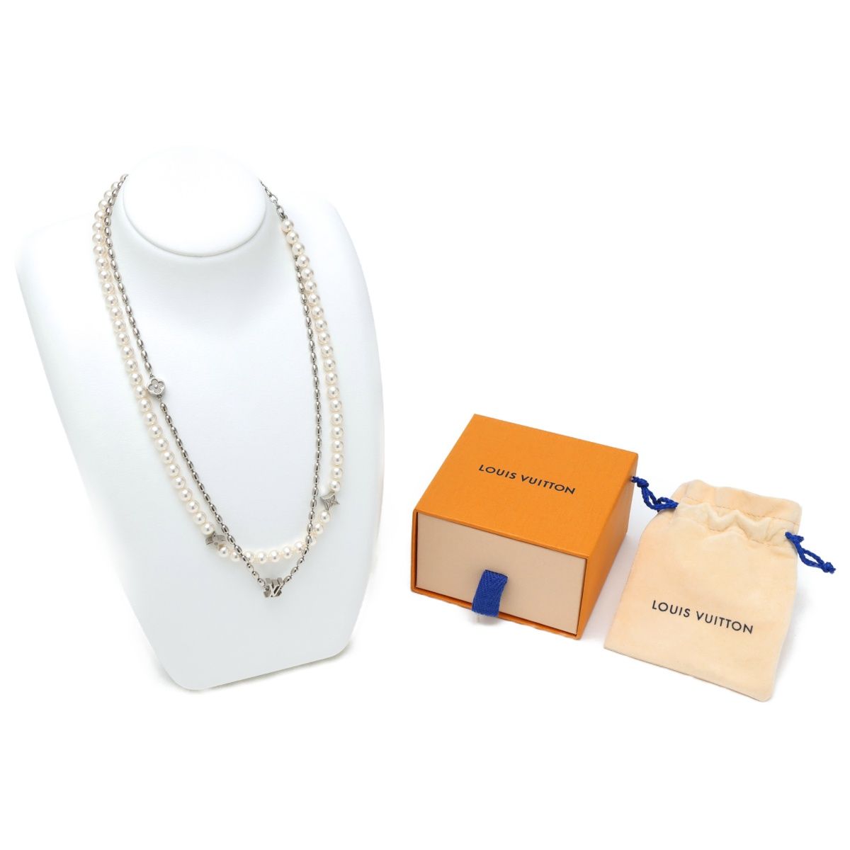ルイヴィトン/LOUIS VUITTON ネックレス パール フュージョン M01781