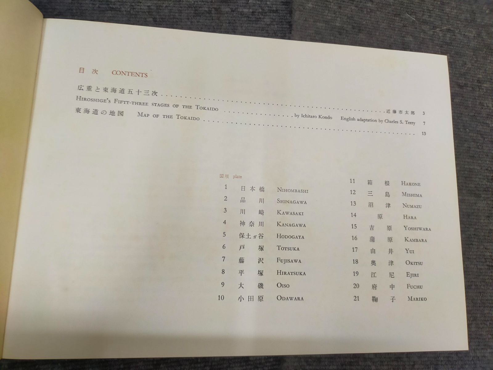 広重 東海道五十三次 近藤市太郎 平凡社 函付き 1970年 初版第6刷