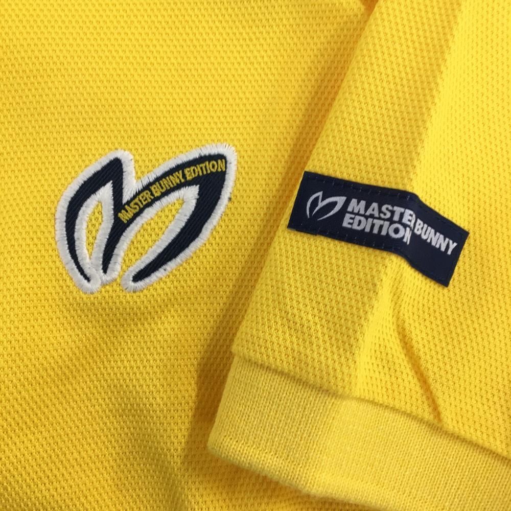 マスターバニー 半袖ポロシャツ イエロー ワッペン メンズ 4(M) ゴルフ
