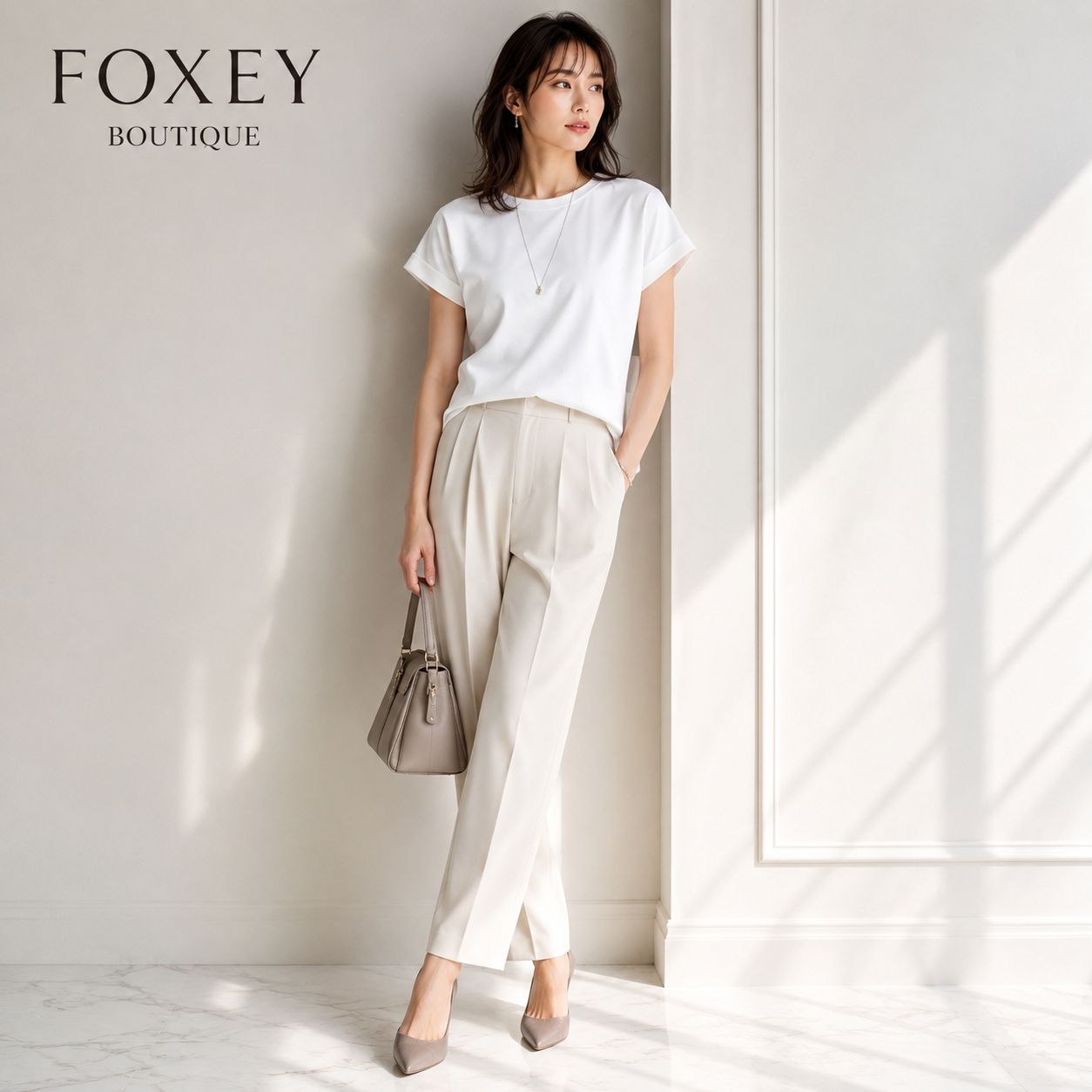 美品 / 振り向くと可憐なバックリボン】FOXEY BOUTIQUE 39516 