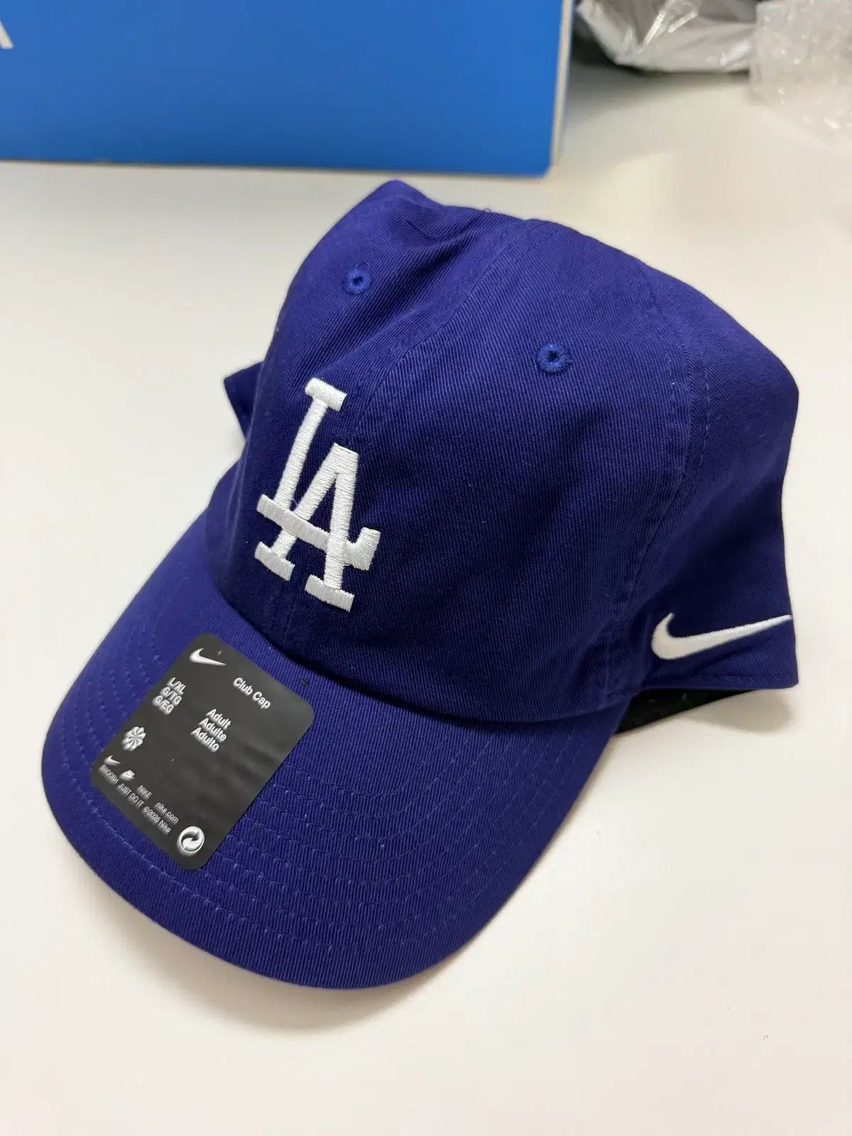 ナイキ ロサンゼルス ドジャーズ クラブ MLB アンストラクチャー オーガニック コットン キャップ ブルー