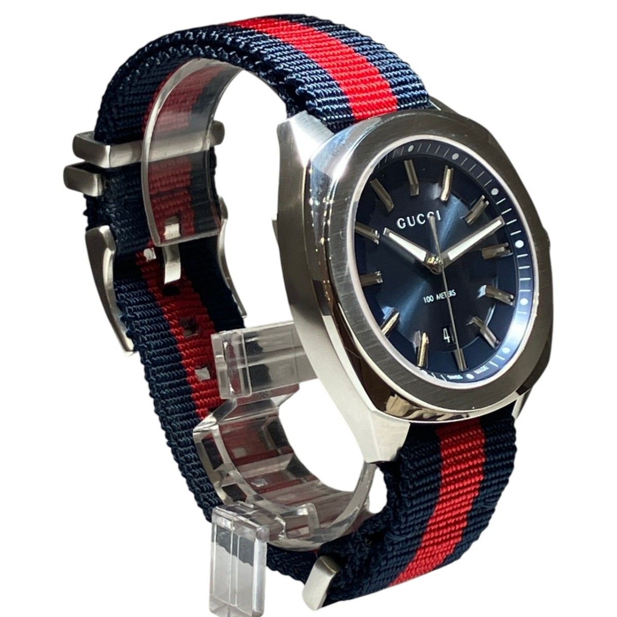 グッチ GUCCI 腕時計 総重量約84.2g SS ベルト：ナイロン クオーツ