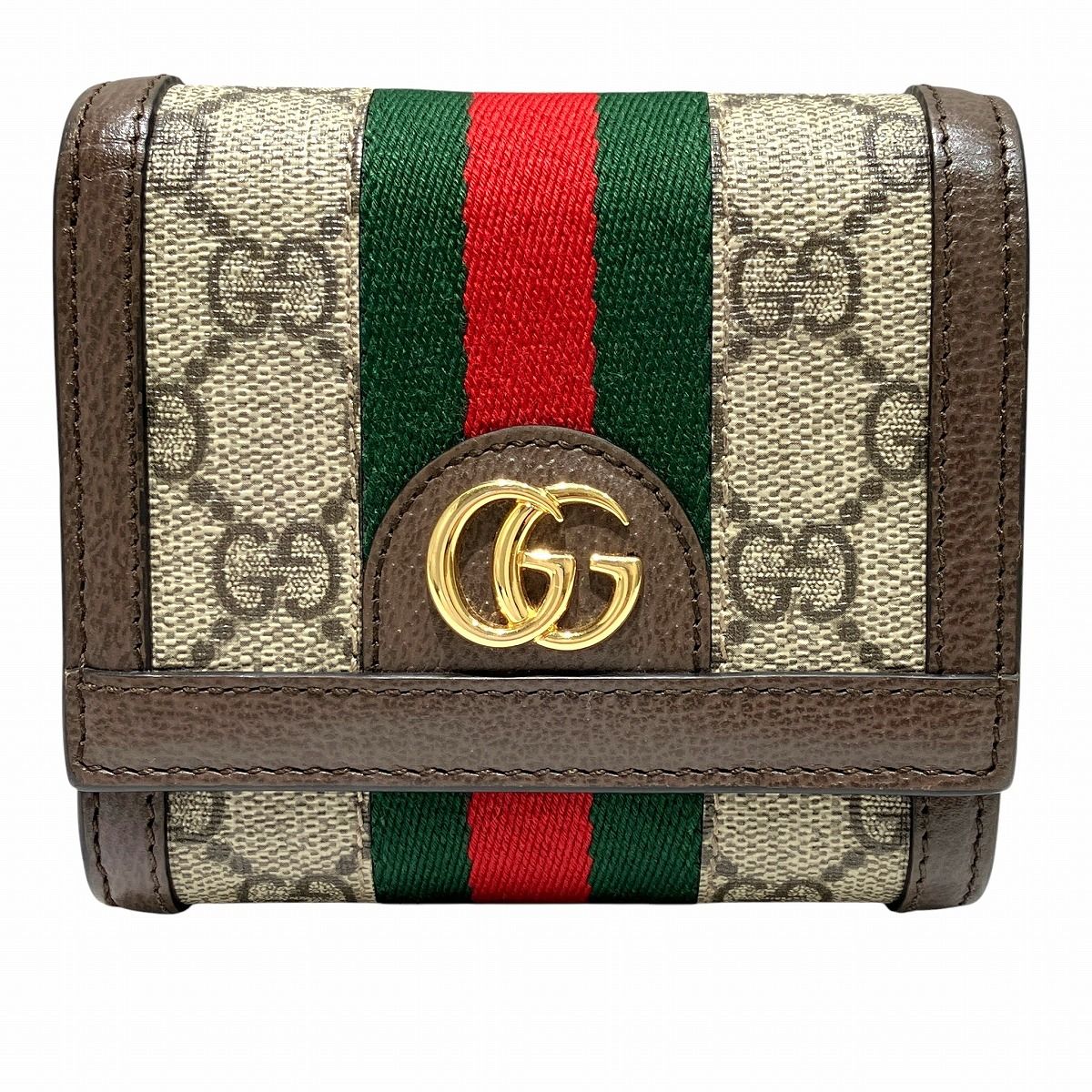 グッチ GUCCI オフィディア GG ウォレット GGスプリーム 二つ折り財布