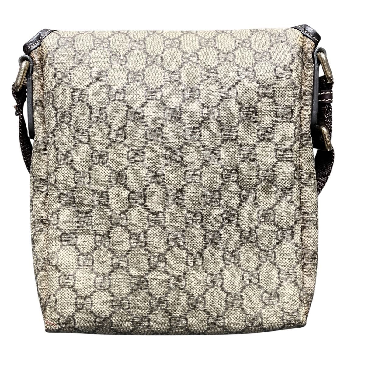 グッチ GUCCI GGスプリーム ショルダーバッグ PVC レザー 223666 ユニ